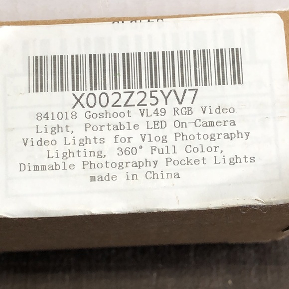 GoShoot  VL49 RGB LED Video Light , For Vlog Photography 360 full Color New - Picture 4 of 4